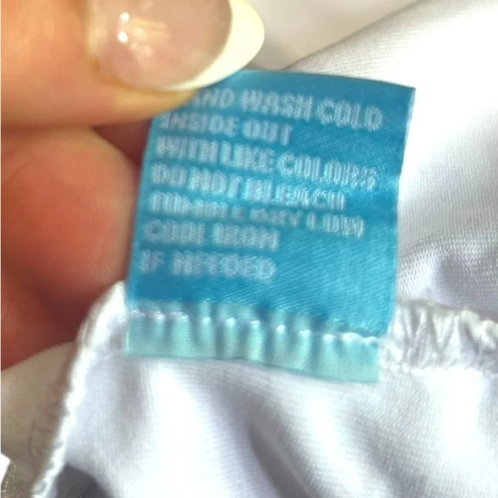 J. MCLAUGHLIN white Durham sleeveless ruffle top Catalina cloth size XL - Picture 11 of 11